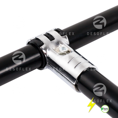 T-shape connector with plastic hinge ESD joint set