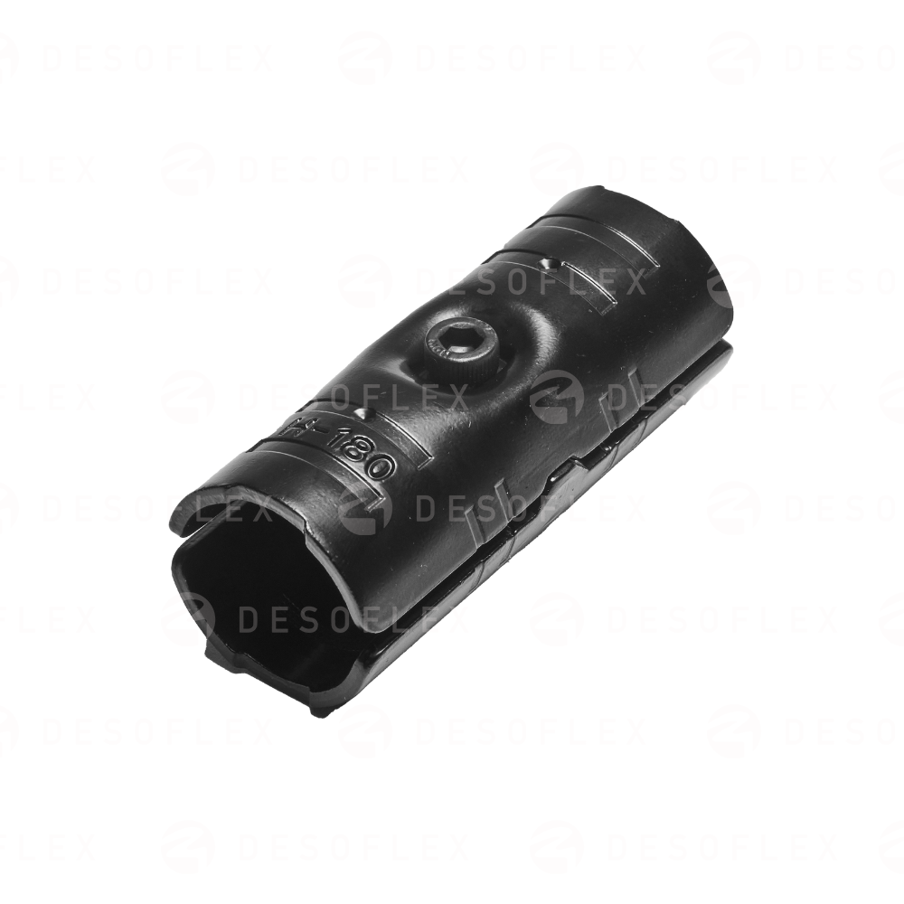 HJ18B - Unión negra corta de 180° en set