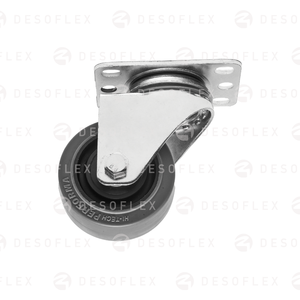 WLD1G - Rueda 3in giratoria color gris